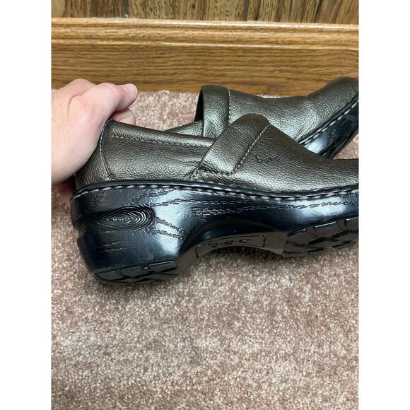 B.O.C. women’s clogs Size 6 slip on metallic green gold - Picture 13 of 13